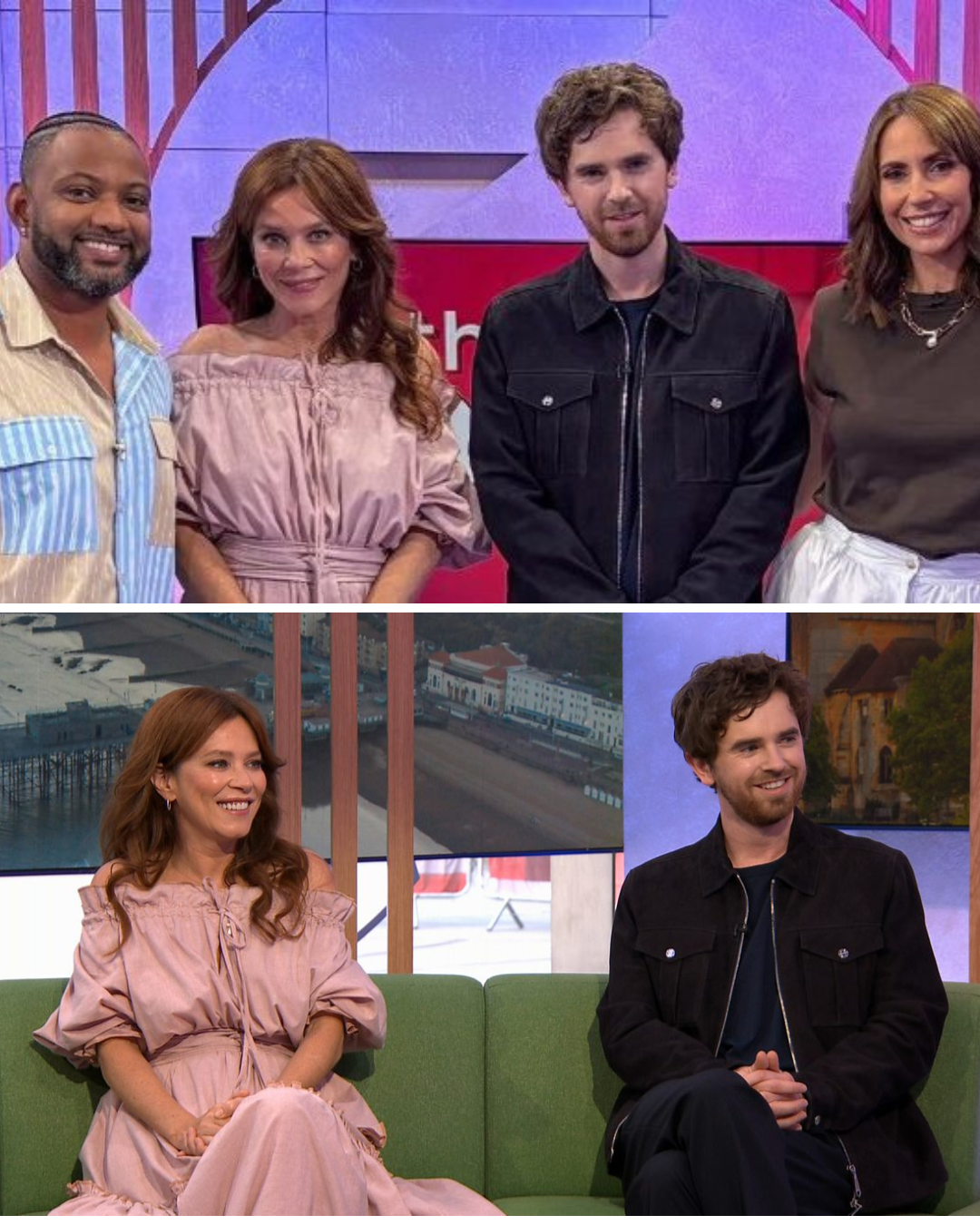 Freddie Highmore and Anna Friel Shine on BBC’s The One Show Appearance