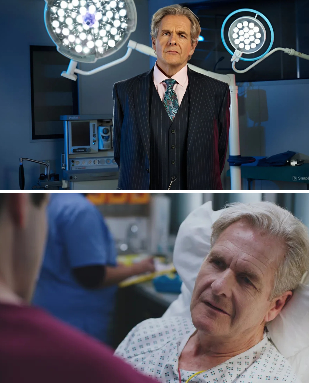 Casualty spoilers: Robert Bathurst makes his debut as secretive surgeon Russell Whitelaw – but what’s he hiding?