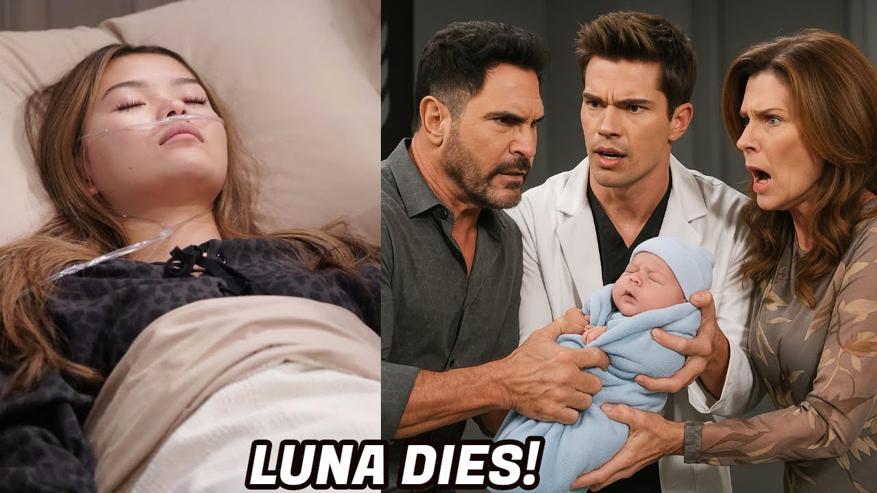 Luna dies in prison – Finn, Bill and Sheila fight for custody of the baby The Bold and the Beautiful