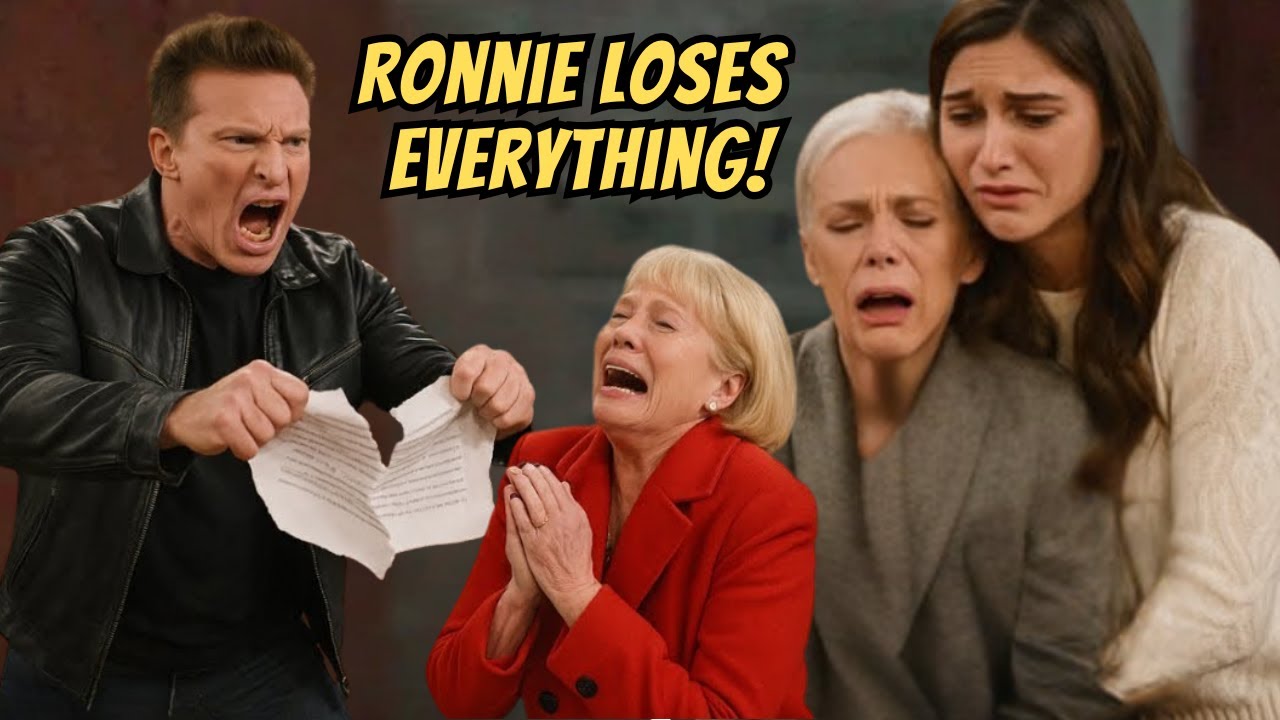 General Hospital Spoilers Today | Ronnie Loses Everything After Jason’s Explosive Reveal!
