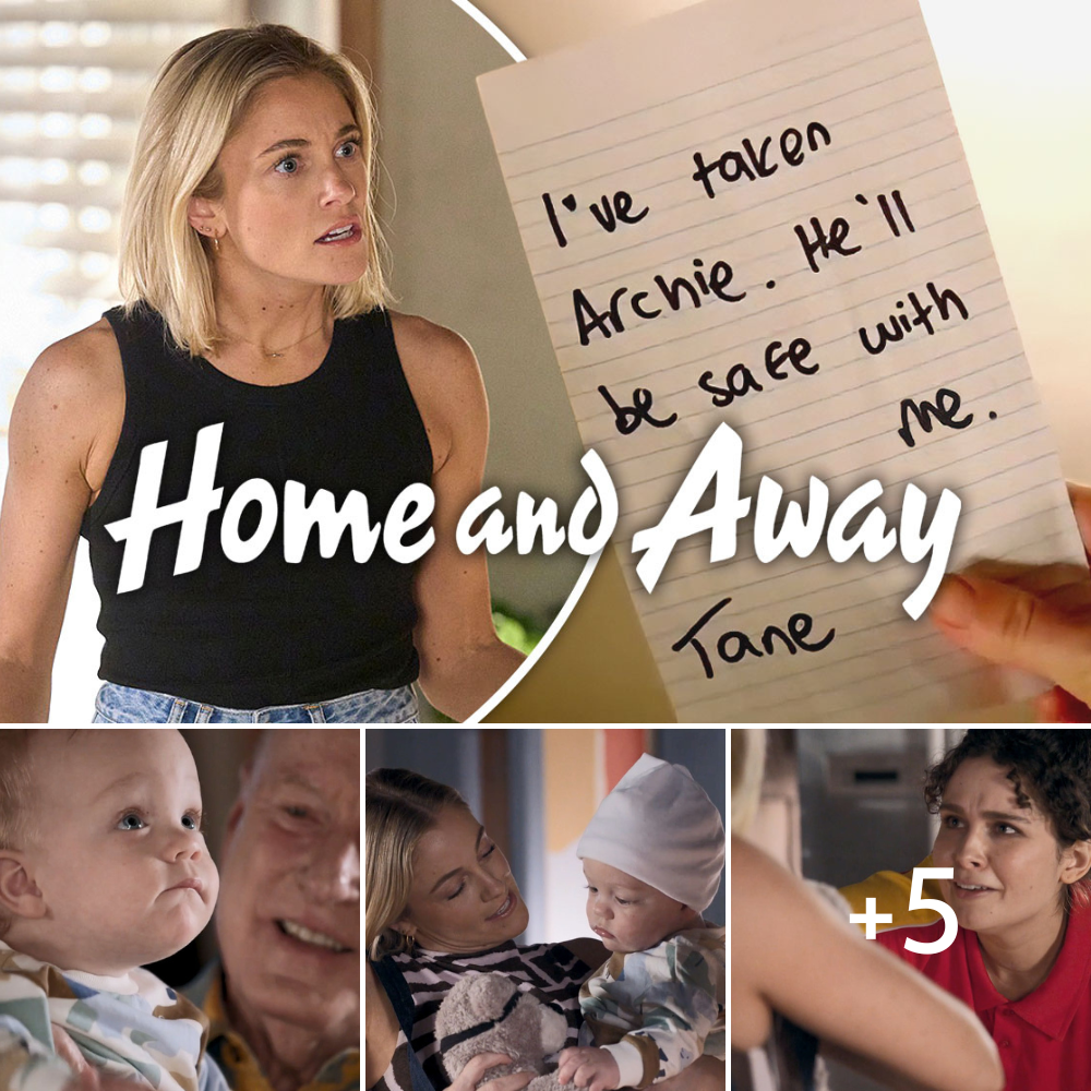 Home and Away’s Harper distraught as Tane takes off with baby Archie!