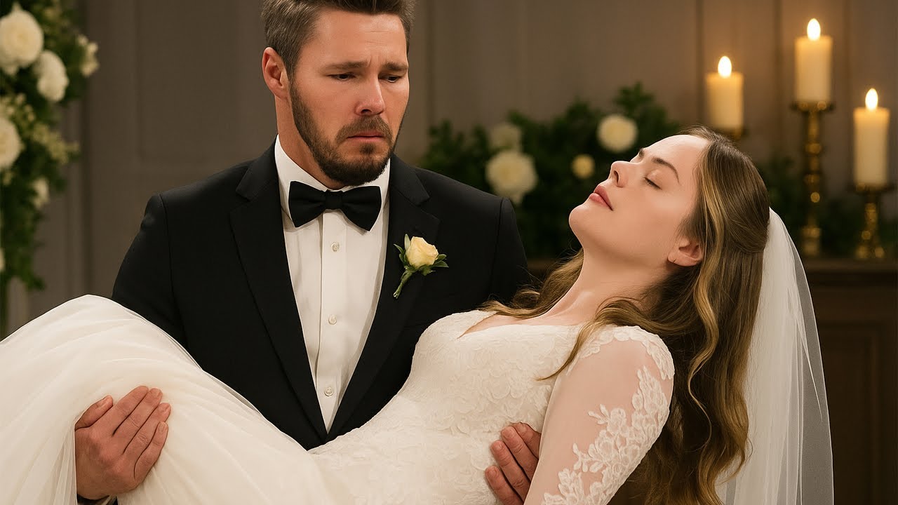 The wedding is canceled after Hope suddenly fainted and is rushed to the emergency room