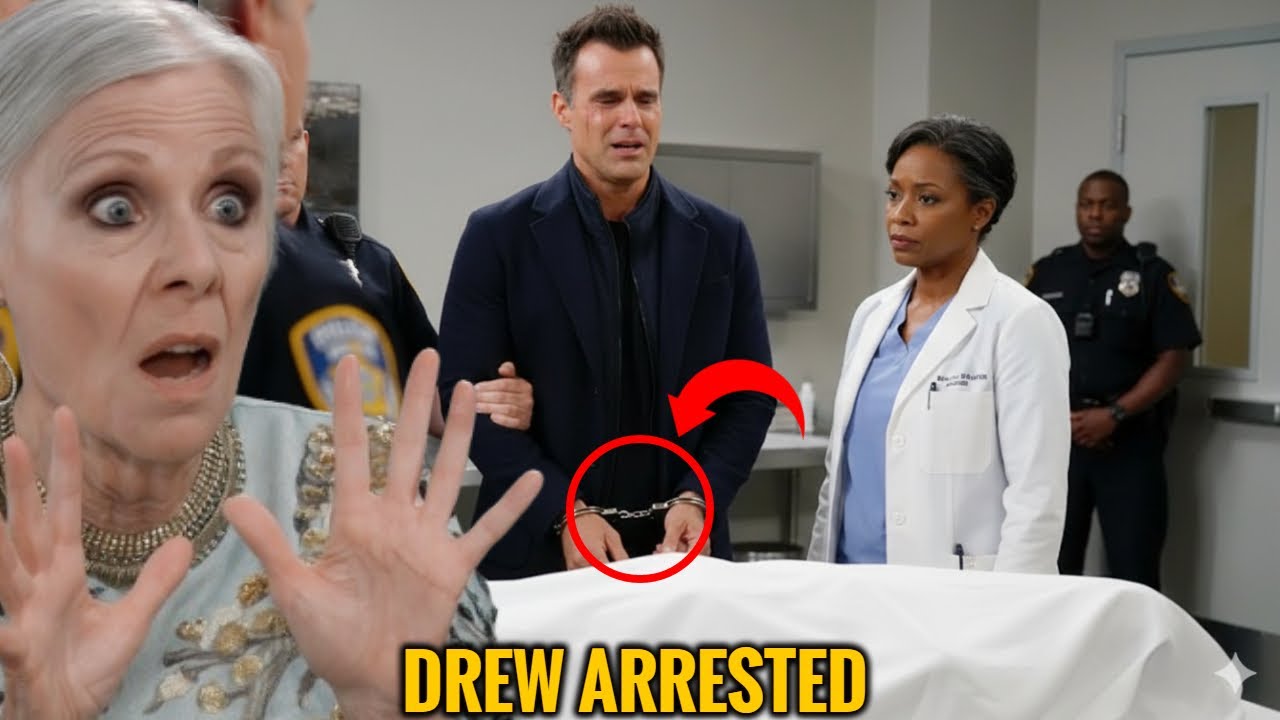 Drew is arrested after Ned’s sudden death ABC General Hospital Spoilers