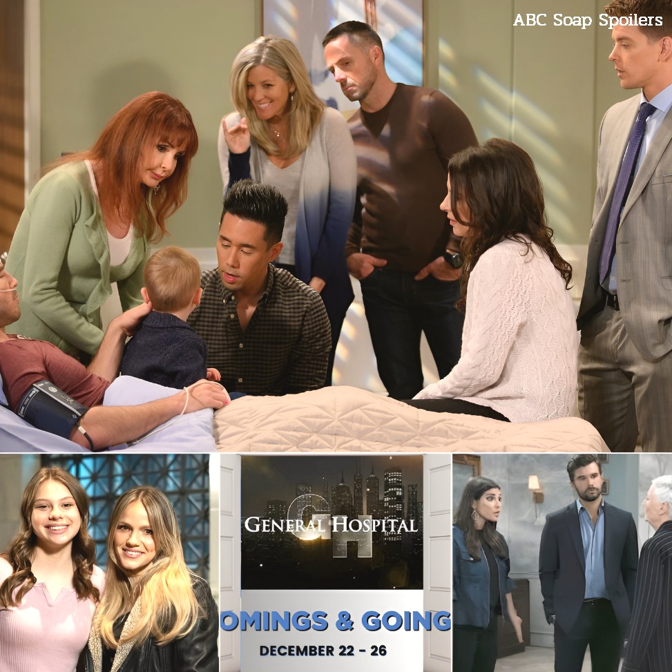 Holiday magic hits Port Charles Familiar faces return, heartfelt reunions unfold, and family moments take center stage as Christmas week approaches. Longtime favorites and younger faces alike pop up, making this a festive stretch GH fans won’t want to miss!